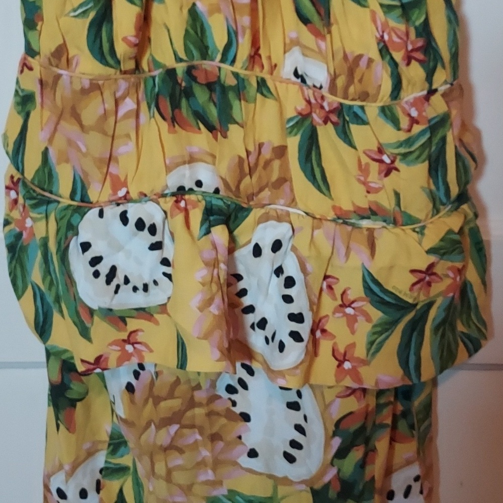 Farm Rio Yellow Biriba Midi Sleeveless Dress - Picture 11 of 16